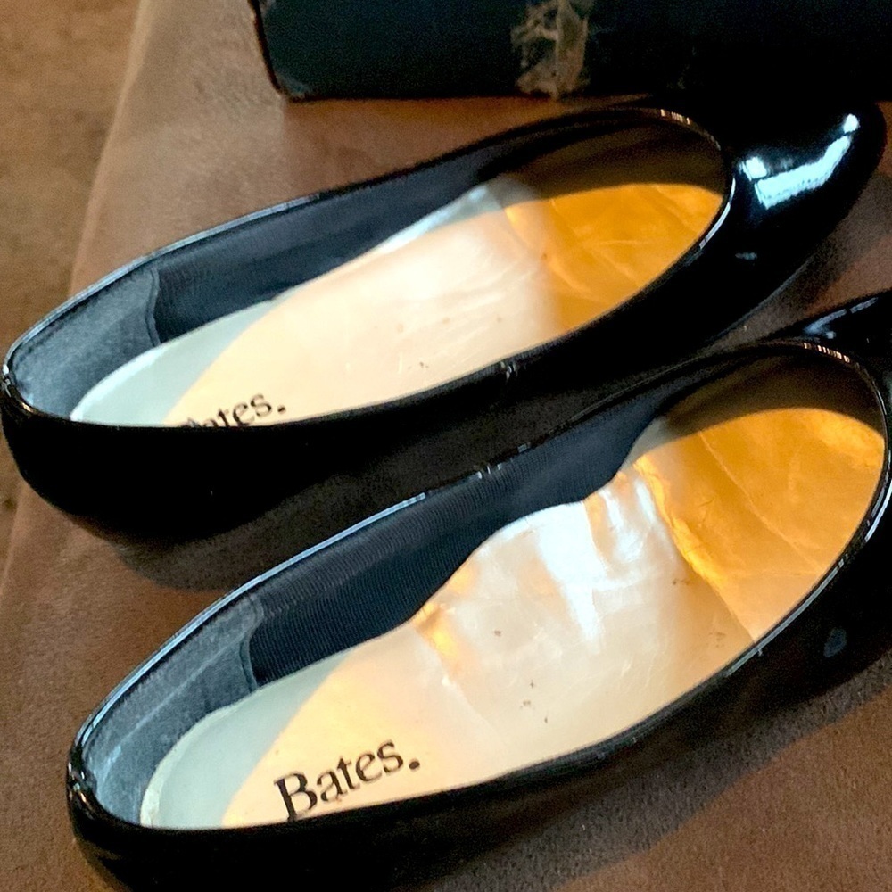 Bates New Vintage Black Patton Flats - Picture 3 of 5